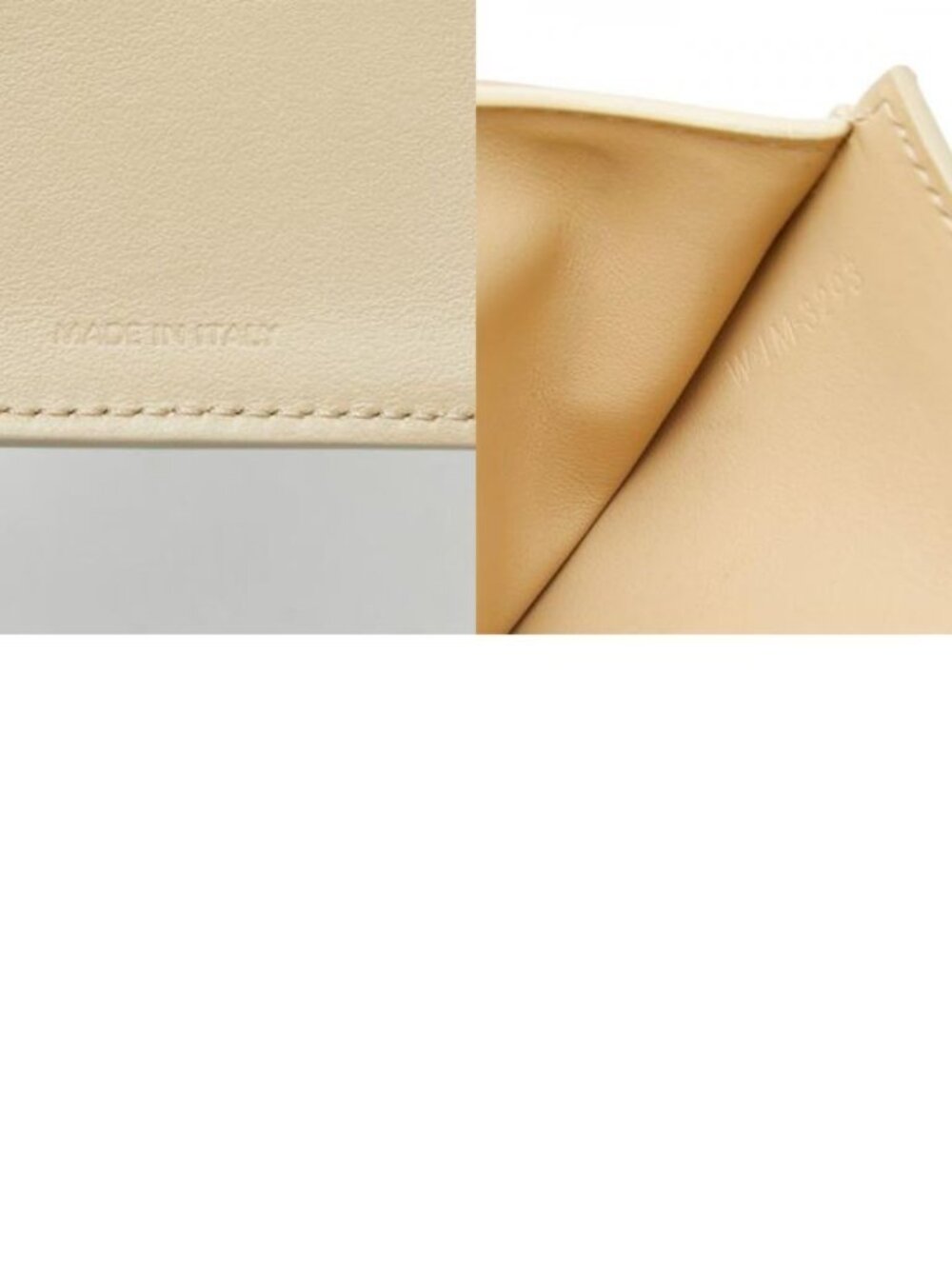 Celine Triomphe Small Flap Wallet Beige Leather - Picture 10 of 10
